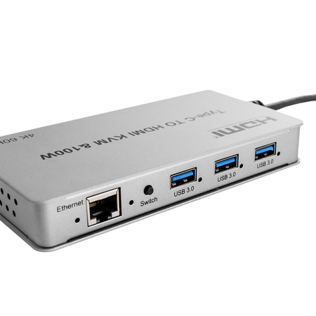 Adaptér USB-C na HDMI KVM 100W 4K 60Hz SPU-M17
