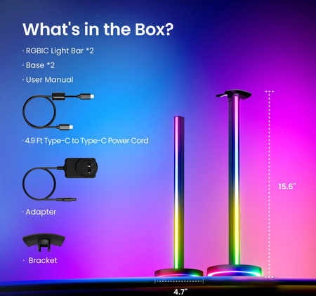 Lampki RGB uchwyt na słuchawki Yeelight YLFWD-0021