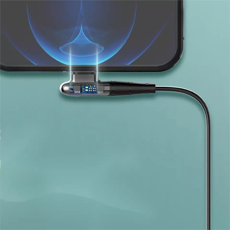 Kabel USB-A/Lightning LDNIO 90st angle 1m LS581L