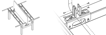 Spacetronik ERGOLINE adaptér na přepážku SPK-221B