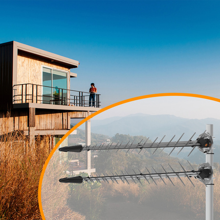 Antena GSM kierunkowa mocna LPDA-500-LTE MIMO