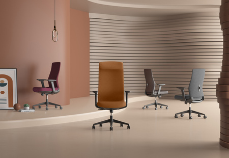 Spacetronik HAVARD PU swivel office chair