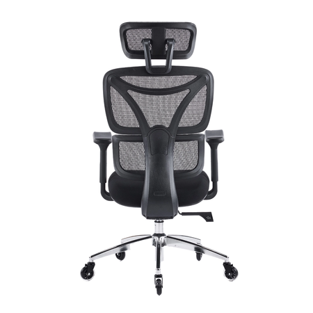 Zestaw do nowoczesnego biura: biurko elektryczne + fotel czarny