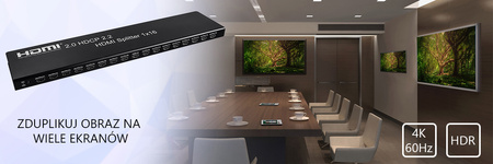HDMI 1x16 SPH-RS116_V20 4K 60 Hz HDR splitter