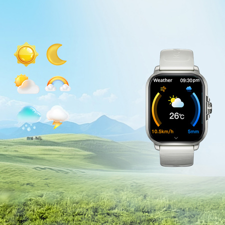 Smartwatch Kumi KU7 Meta 90 trybów 40 mm Szary