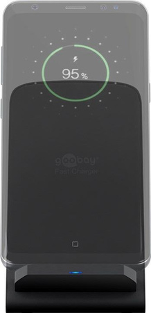 Indukčná nabíjačka Goobay 10W vertikálna Qi USB-C