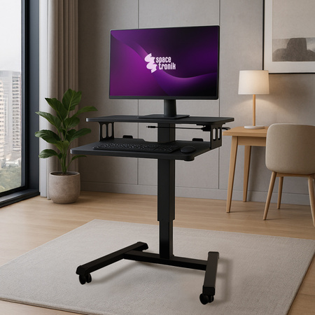 Mobilny stolik z kółkami SPR-BUDDY-13 Czarny