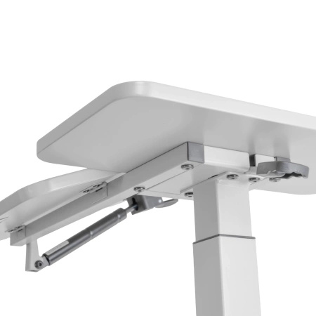 Zestaw wypoczynkowy fotel elektryczny Spacetronik Flax 04M szary + stolik regulowany