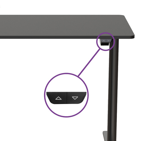 Spacetronik Moris 121BB 100x60 elektrický stôl