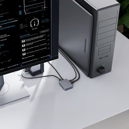 Przełącznik KVM IP HDMI 4K BIOS USB Comet GL-RM1