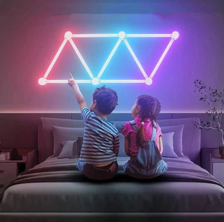 Lampa modułowa naścienna LED RGB WIFI Tuya 9x27cm