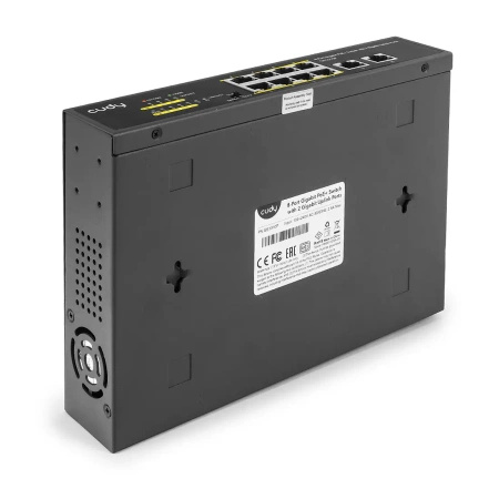 PoE+ SWITCH 10-portový GS1010P 120W 1Gbps VLAN CCTV