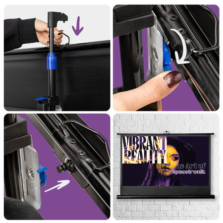 Projekčné plátno so statívom 60" 4K Spacetronik