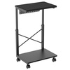 Mobile Computer Stand with Shelf SPC112