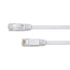 CAT 6A płaski kabel sieciowy U/UTP biały 0.5M