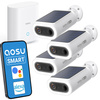 Zestaw 4 kamer solarnych + stacja 32GB Aosu P1 SE SL-C8E-4H