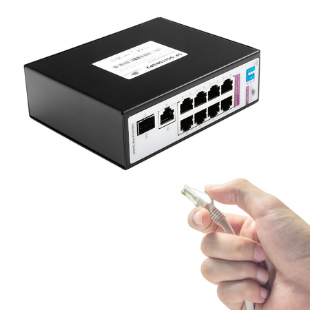 SWITCH 8-port SP-SGI108SP2 Industrial PoE SFP