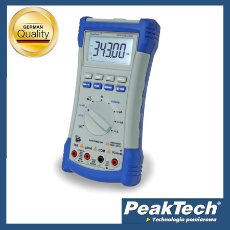 PeakTech 3430 digital multimeter with bargraph and USB