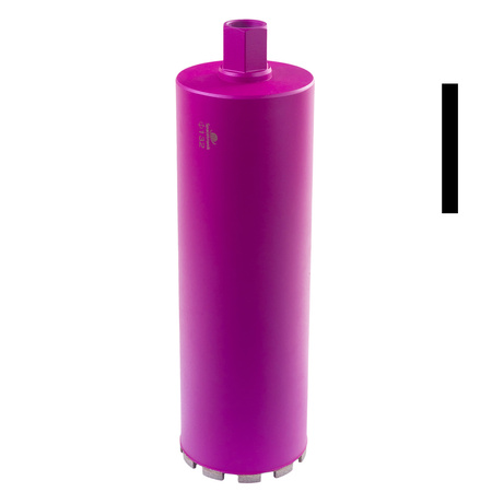 Diamond crown drill bit for concrete 132x450mm