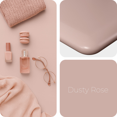 Blat MDF malowany proszkowo 120x60x2.5 Dusty Rose