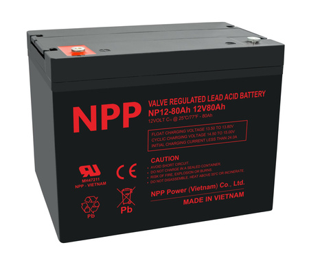 AGM NP 12V 80Ah T14 NPP Batterie