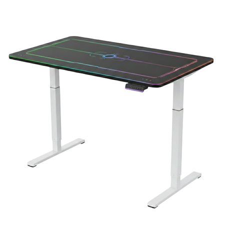 Biurko gamingowe elektryczne RGB z regulacją wysokości Spacetronik 120x60