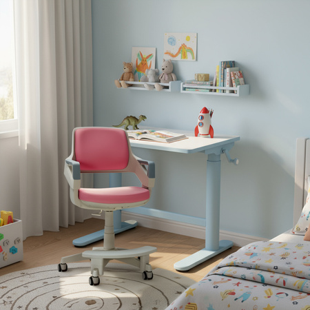 Fotel obrotowy dziecięcy Spacetronik XD SPC-XD09P Różowe