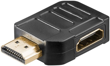 Adapter gniazdo - wtyk HDMI 2.1 8K POZIOMY 270st.