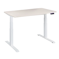 Elektryczne biurko regulowane 140×70 Latte Royale – dwusilnikowe