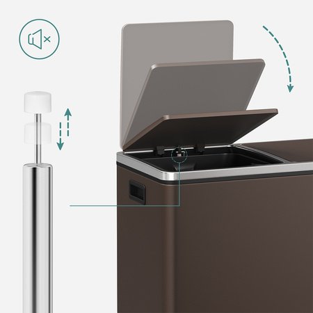 Funky Trash Can Brown Spacetronik Podwójny