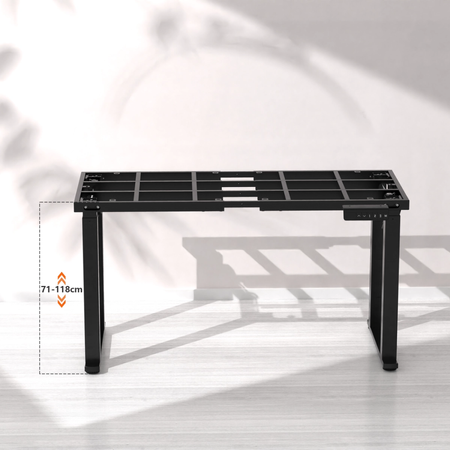 Stelaż biurka elektrycznego SPE426B 71–118 cm czarny