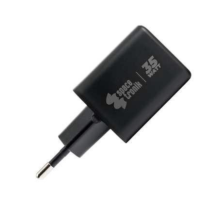 Ładowarka Spacetronik 2w1 35W USB-C USB PD Quick 3.6A Czarna