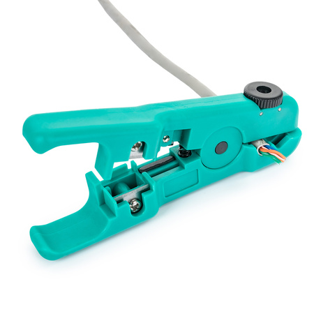 Pass-through set with crimper and RJ plugs PT-S02