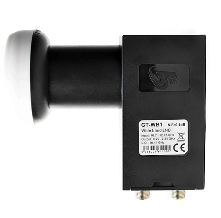 LNB WideBand GT-WB1 H+V /Quatro für 2 Kabel/