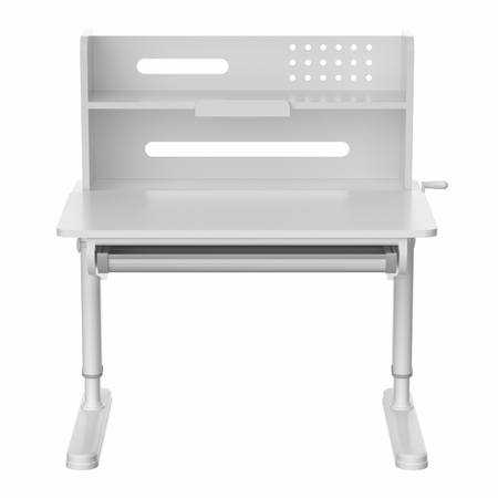 Biurko dziecięce regulowane SPEX111WW 90×65 cm pochylany blat półka szuflada