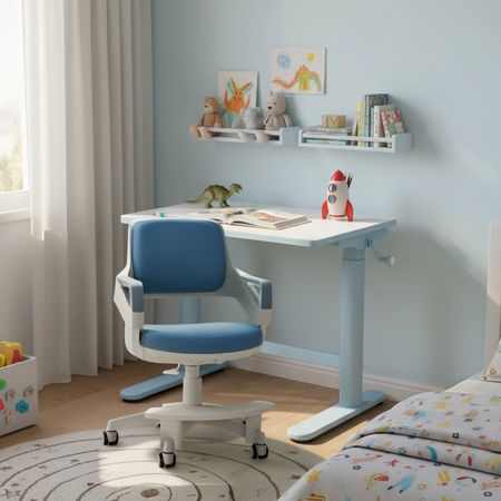 Spacetronik SPE-X116AT electric desk with shelf