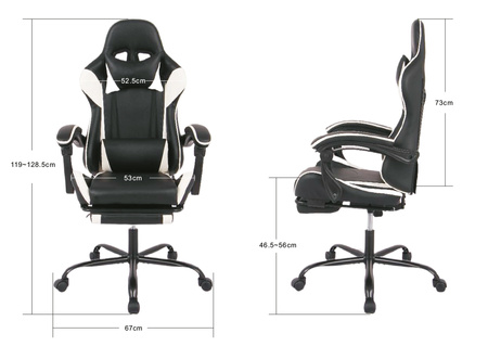 Spacetronik Rally 1.0 Gaming Stuhl schwarz und grau