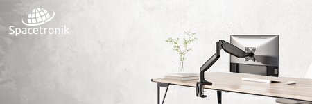 Stříbrný držák monitoru Spacetronik SPAS110S
