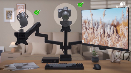 Uchwyt obrotowy 360 na 1/4 3/8 5/8 do VESA SPA-012