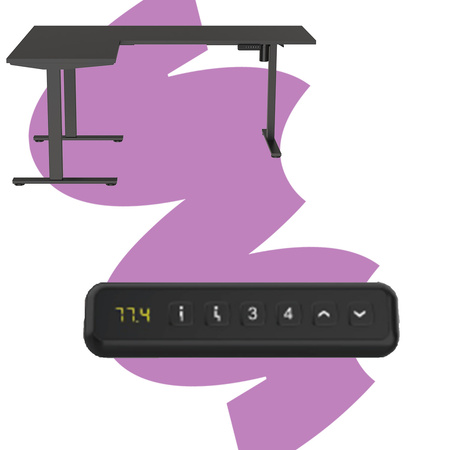 Spacetronik Loris 123BB elektrischer Schreibtisch 180x120