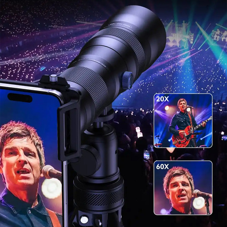 Obiektyw SuperZoom do telefonu Apexel 20–60x