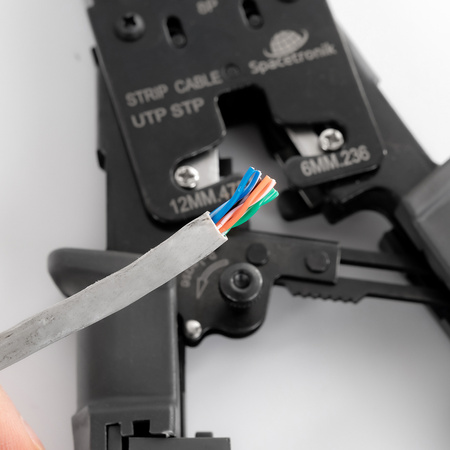 Krimpovací nástroj RJ45/RJ12/RJ11 s testerom LAN NT-CT04