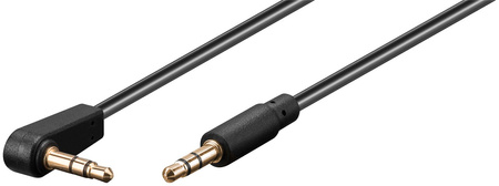 Audiokabel Jack 35mm AUX Goobay Angular 1m
