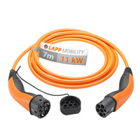 EV PHEV Type 2 LAPP 11kW 20A orange cable 7m