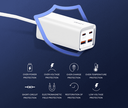 LDNIO A4610C 65W Ladegerät 2xUSB + 2xUSB-C PD QC