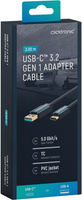 CLICKTRONIC USB 3.0 - USB-C 3m cable