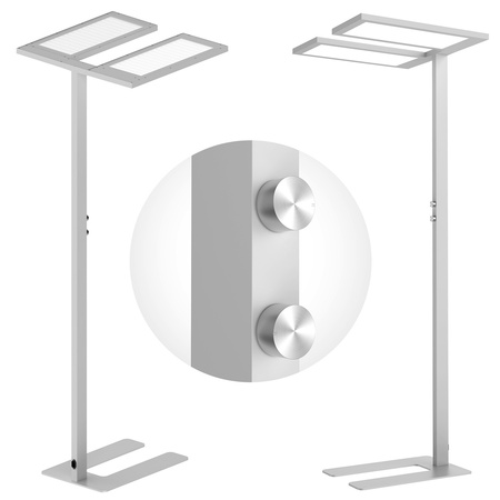 Podwójna lampa podłogowa LED GLOW D24 Pro Biała