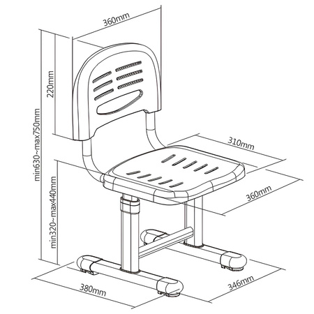 Children's chair SPC-XD12G