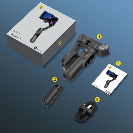 Gimbal 3-osiowy ze statywem do smartfona SMART X