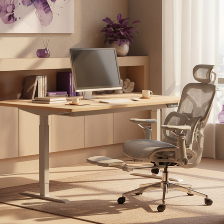 Regulowany Fotel biurowy 6D SPRINGO-02 Czarny